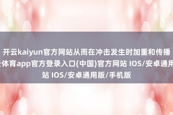 开云kaiyun官方网站从而在冲击发生时加重和传播风险-kai云体育app官方登录入口(中国)官方网站 IOS/安卓通用版/手机版